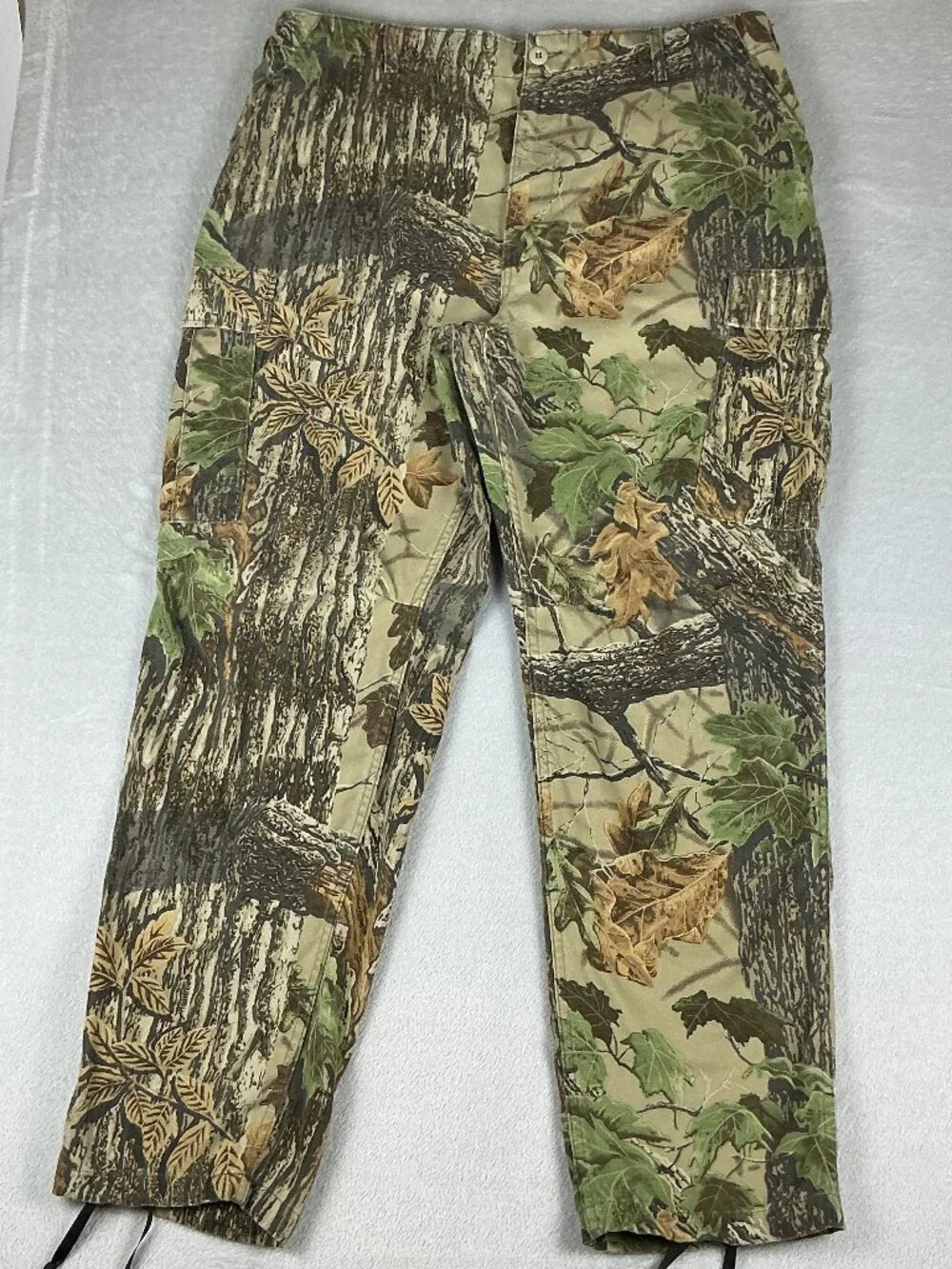 Vintage Rattlers Brand Men's Cargo Pants Camo Hunting XL Y2K Made in USA.